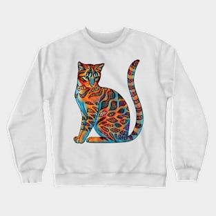 Fauvist Cat Crewneck Sweatshirt